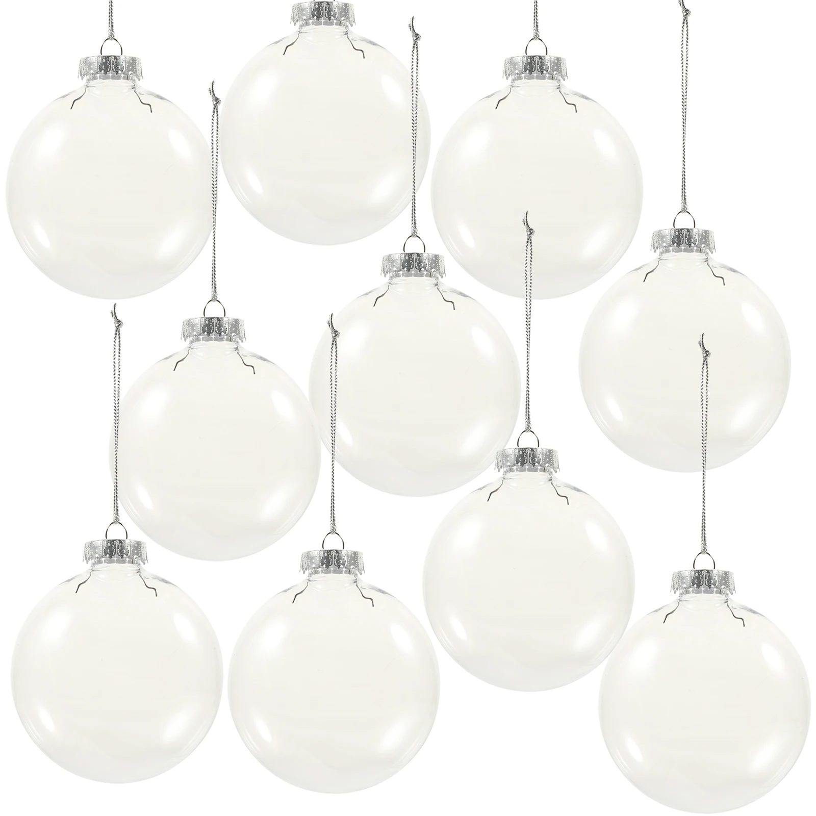 6pcs Christmas Flat Ball Decorations Clear Fillable Ornaments For Diy Holiday Party Craft Supplies Transparent Pet Plastic Ball
6pcs Christmas Flat Ball Decorations Clear Fillable Ornaments For Diy Holiday Party Craft Supplies Transparent Pet Plastic Ball