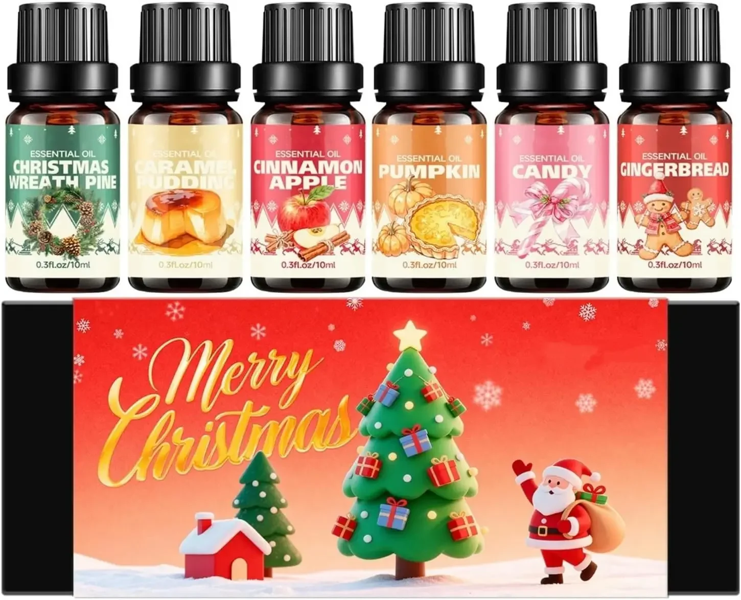Набор из 6 ароматических масел для ароматерапии: праздничные ароматы для диффузоров, ухода за кожей и телом, ароматизация дома, подарки
Набор из 6 ароматических масел для ароматерапии: праздничные ароматы для диффузоров, ухода за кожей и телом, ароматизация дома, подарки