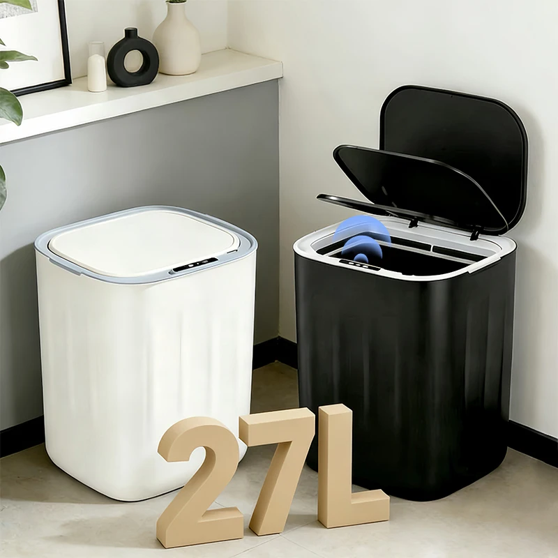 7.16 Gallon Household/Commercial Grade Electric Smart Trash Can, Professional Motion Sensor Bin for Kitchen
7.16 Gallon Household/Commercial Grade Electric Smart Trash Can, Professional Motion Sensor Bin for Kitchen