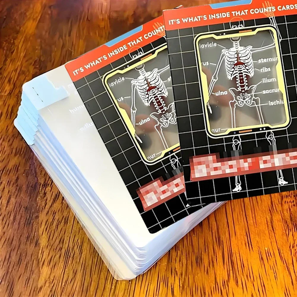 Funny Anatomy Poker Reusable Body Transparent Playing Cards Multi-Purpose Human Anatomy Playing Cards for Anatomy Enthusiasts
Funny Anatomy Poker Reusable Body Transparent Playing Cards Multi-Purpose Human Anatomy Playing Cards for Anatomy Enthusiasts