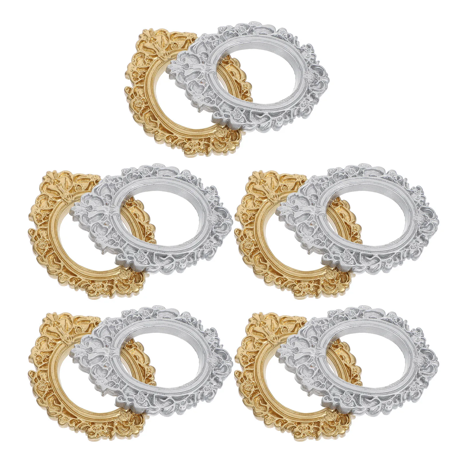 10 Pcs Picture Frame Photo Accessories Vintage Resin Frames Decorate Oval Fancy Silver Dollhouse
10 Pcs Picture Frame Photo Accessories Vintage Resin Frames Decorate Oval Fancy Silver Dollhouse
