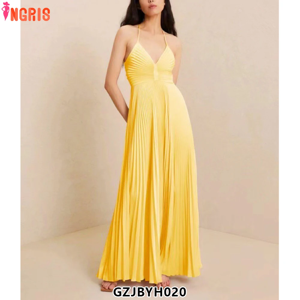 2025 Summer New Style Suspender V-neck Sexy Style Lace-up Waist Long Dress Women-GZJBYH020
2025 Summer New Style Suspender V-neck Sexy Style Lace-up Waist Long Dress Women-GZJBYH020