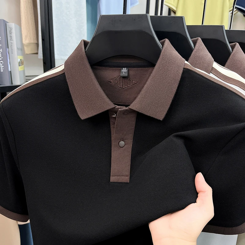 Summer Loose Polo Shirt Men's Lapel Business Casual Long Short Sleeved Polo Shirt Solid Color Men's T-shirt Trendy
Summer Loose Polo Shirt Men's Lapel Business Casual Long Short Sleeved Polo Shirt Solid Color Men's T-shirt Trendy