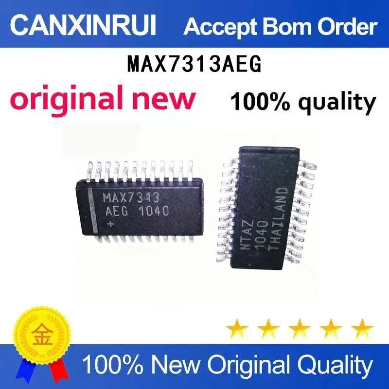 (5-100 Pieces) MAX7313AEG MAX7313 I/O Expander QSOP-24
(5-100 Pieces) MAX7313AEG MAX7313 I/O Expander QSOP-24