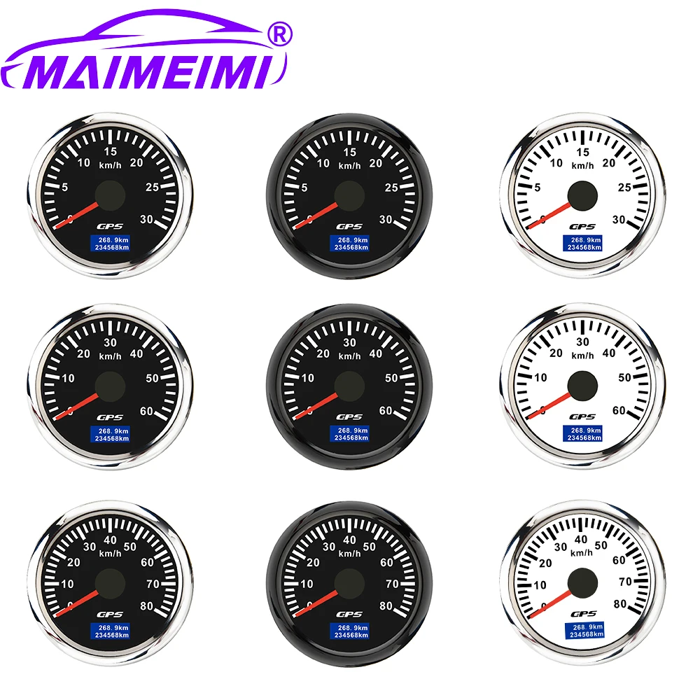  Car Truck Speed Gauge Meter 30/60/80/120/200 Km/h GPS Speedometer With GPS Antenna 7 Color Backlight for Car Boat 12V 24V
Car Truck Speed Gauge Meter 30/60/80/120/200 Km/h GPS Speedometer With GPS Antenna 7 Color Backlight for Car Boat 12V 24V