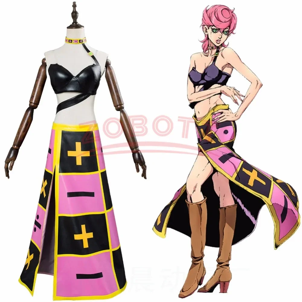 Anime Trish Una Cosplay JoJos Bizarre Adventure Cosplay Costume Uniform Skirt Full Set Halloween Carnival Party Women Customized
Anime Trish Una Cosplay JoJos Bizarre Adventure Cosplay Costume Uniform Skirt Full Set Halloween Carnival Party Women Customized