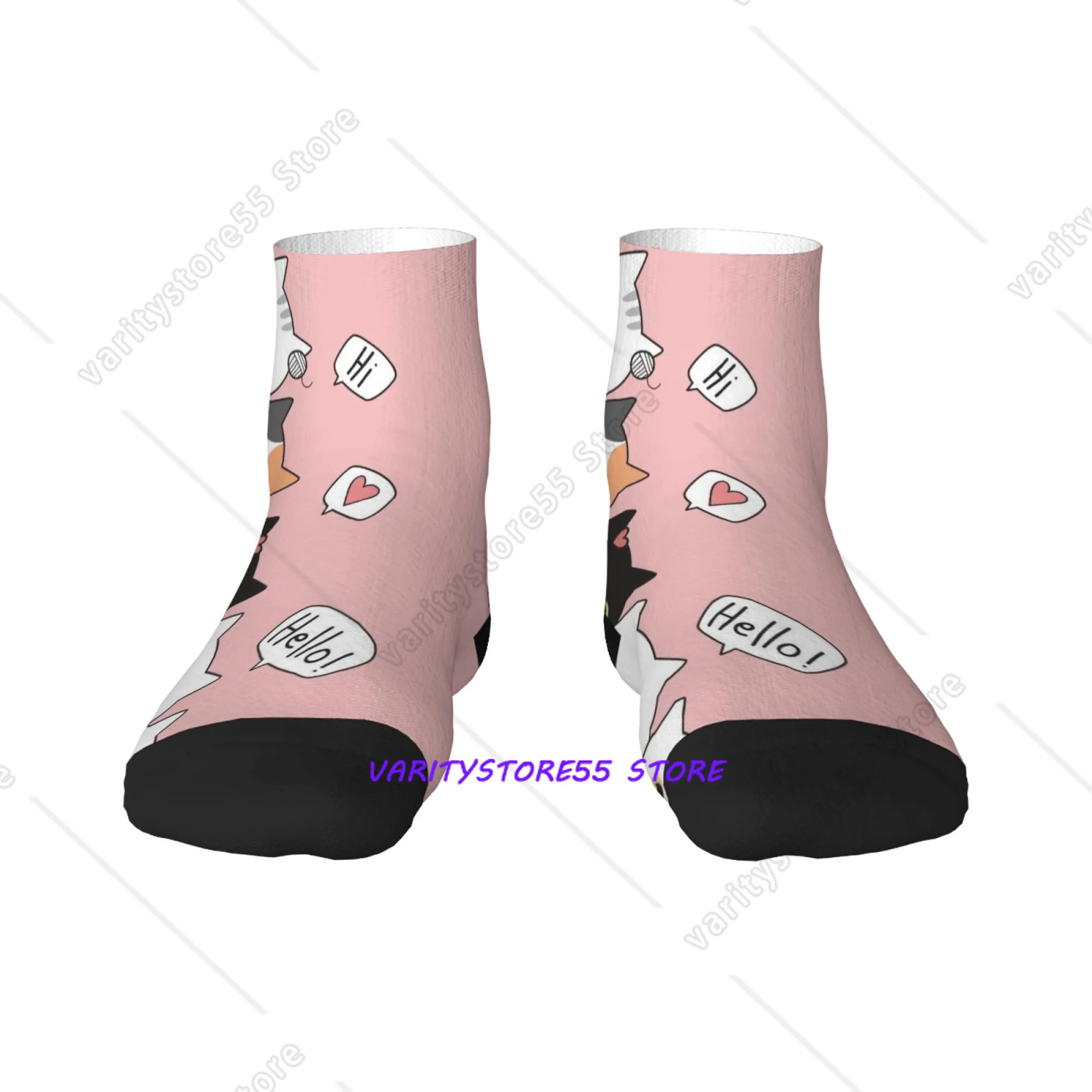 Fun Cat Short Socks Polyester Blend Comfortable Casual Socks for Women Men Unisex Soft Breathable Lightweight Fashionable
Fun Cat Short Socks Polyester Blend Comfortable Casual Socks for Women Men Unisex Soft Breathable Lightweight Fashionable