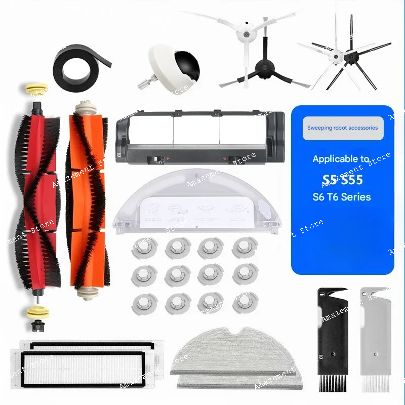 suitable for stone robot s5 s6 t7 sweeping robot accessories, main brush edge brush, cloth filter screen
suitable for stone robot s5 s6 t7 sweeping robot accessories, main brush edge brush, cloth filter screen