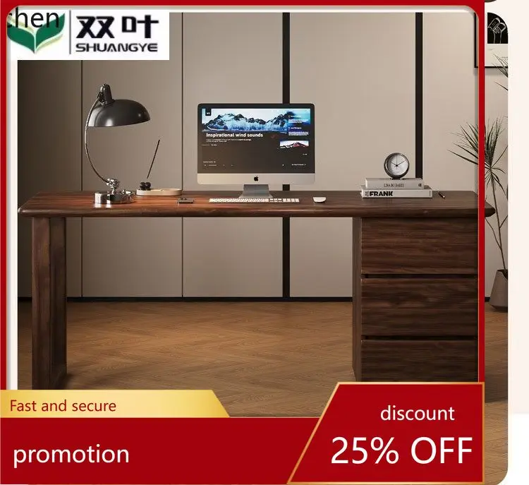 YFY Walnut Solid Wood Desk Home Writing Desk Bedroom Bookshelf Combination Adult Work Desk Simple
YFY Walnut Solid Wood Desk Home Writing Desk Bedroom Bookshelf Combination Adult Work Desk Simple