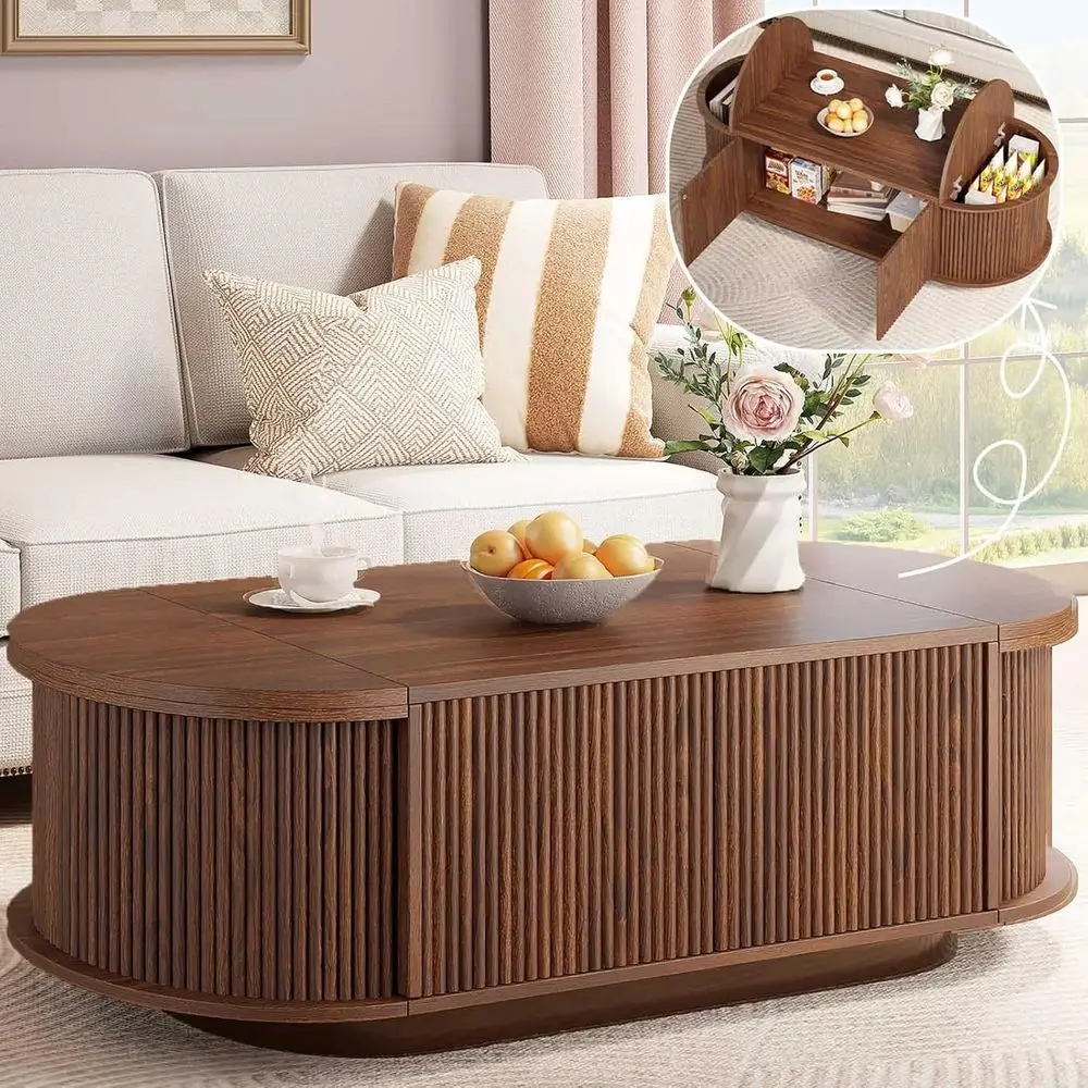 Журнальный столик 47 Walnut Storage с подъемной столешницей и раздвижной дверцей
Журнальный столик 47 Walnut Storage с подъемной столешницей и раздвижной дверцей