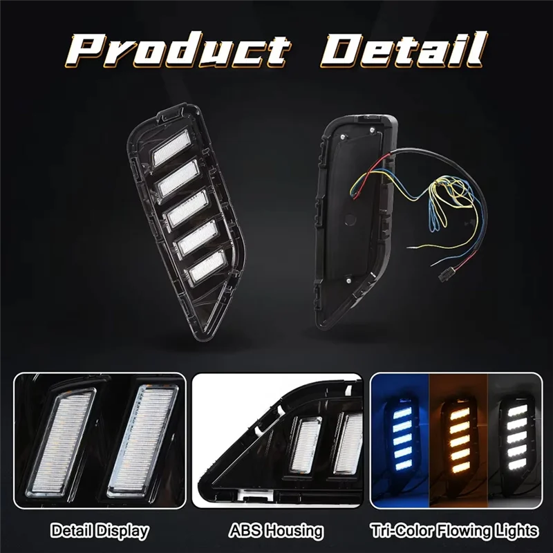 Car Front Bumper LED DRL Daytime Running Lights Turn Signal Lamps For Nissan Infiniti QX60 2022-2025
Car Front Bumper LED DRL Daytime Running Lights Turn Signal Lamps For Nissan Infiniti QX60 2022-2025