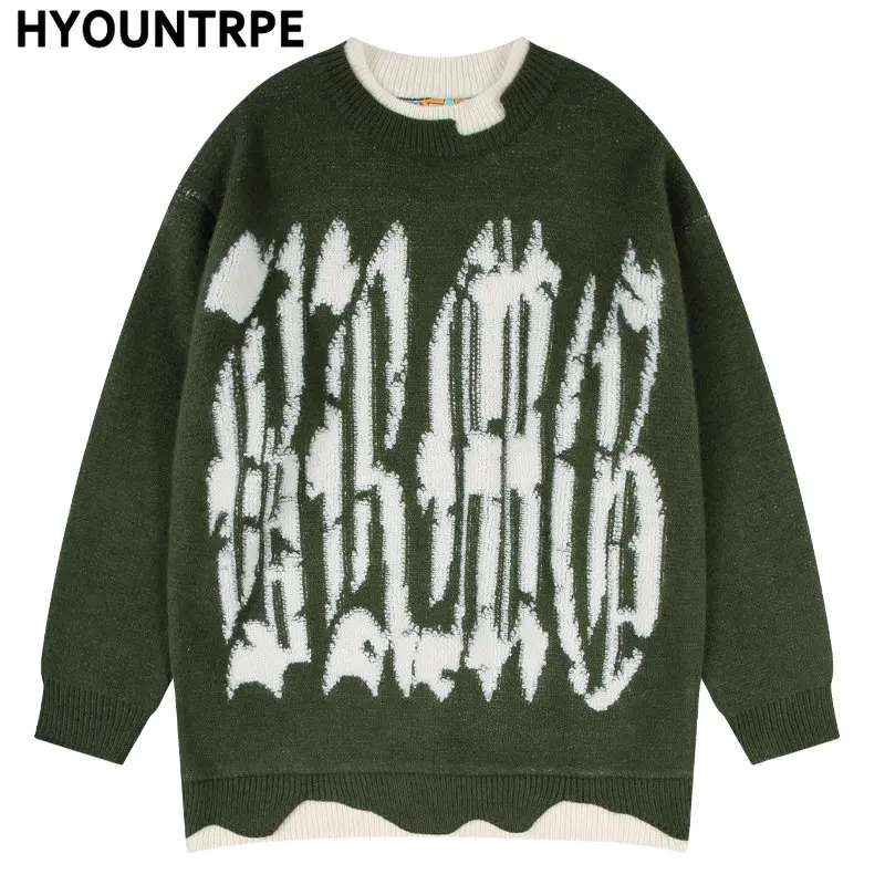 Mens Sweater Fashion Patchwork Fake Two Pieces Streetwear Hip Hop Knitted Sweaters Pullover Casual Cotton Sweater Unisex Clothes
Mens Sweater Fashion Patchwork Fake Two Pieces Streetwear Hip Hop Knitted Sweaters Pullover Casual Cotton Sweater Unisex Clothes