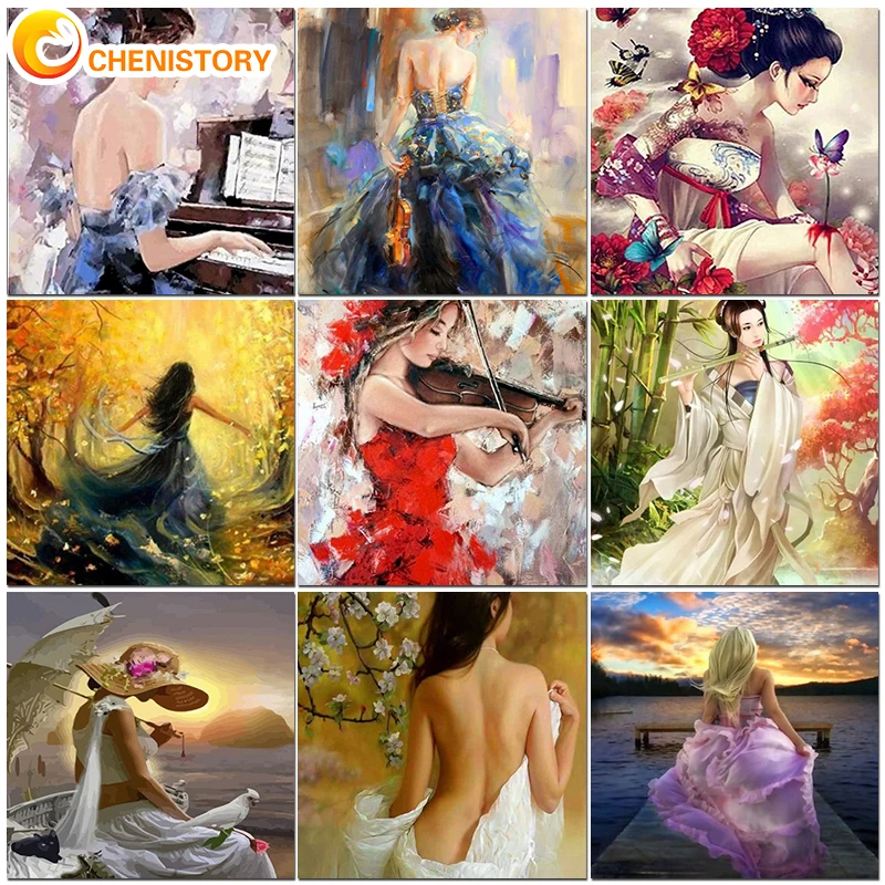 CHENISTORY Diy Coloring By Number Women Drawing On Canvas Wall Art Paintings By Numbers Flower For Adults Kit Home Decoration
CHENISTORY Diy Coloring By Number Women Drawing On Canvas Wall Art Paintings By Numbers Flower For Adults Kit Home Decoration