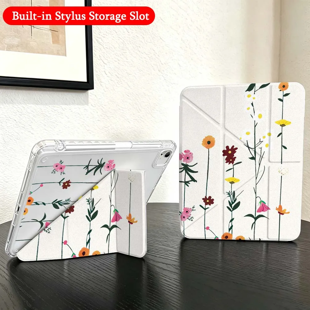 Cartoon Grass Flower For iPad Mini Pro Air 5 6 7 8 9 10th 11th 11 9.7 10.9 13 inch Transparent Y-Shaped Folding Tablet Case
Cartoon Grass Flower For iPad Mini Pro Air 5 6 7 8 9 10th 11th 11 9.7 10.9 13 inch Transparent Y-Shaped Folding Tablet Case