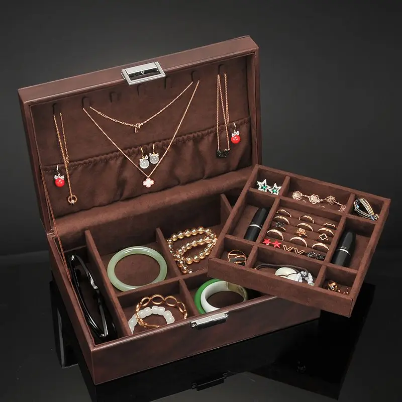 Jewelry Box Leather Pattern PU Jewelry Box Necklace Earrings Ring Storage Jewelry Box Large Capacity Birthday Gift
Jewelry Box Leather Pattern PU Jewelry Box Necklace Earrings Ring Storage Jewelry Box Large Capacity Birthday Gift