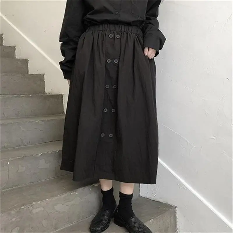 Women's Skirt New Summer Style Double Breasted Irregular Black Casual Loose Size High Waist Skirt
Women's Skirt New Summer Style Double Breasted Irregular Black Casual Loose Size High Waist Skirt