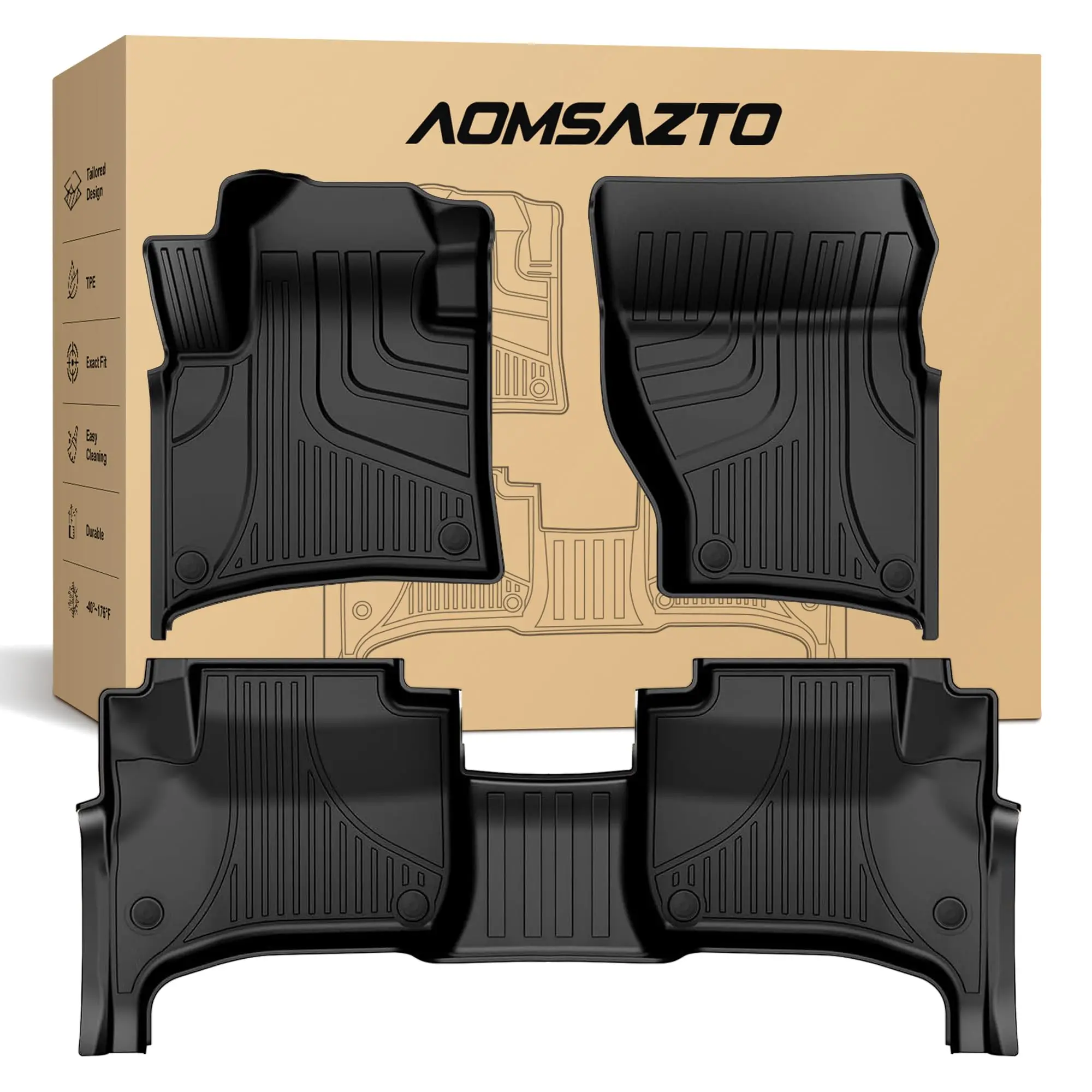 TPE All Weather Car Floor Mats For 2011-2018 Cayenne 1st & 2nd Row Full Set Black
TPE All Weather Car Floor Mats For 2011-2018 Cayenne 1st & 2nd Row Full Set Black