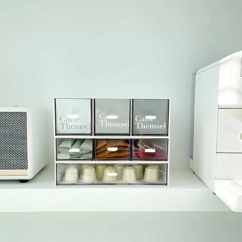 3Pcs Mini Drawer Storage Box Square, Multifunctional Coffee, Tea Bag, Cosmetics Small Transparent Desk Stationery Shelf
3Pcs Mini Drawer Storage Box Square, Multifunctional Coffee, Tea Bag, Cosmetics Small Transparent Desk Stationery Shelf