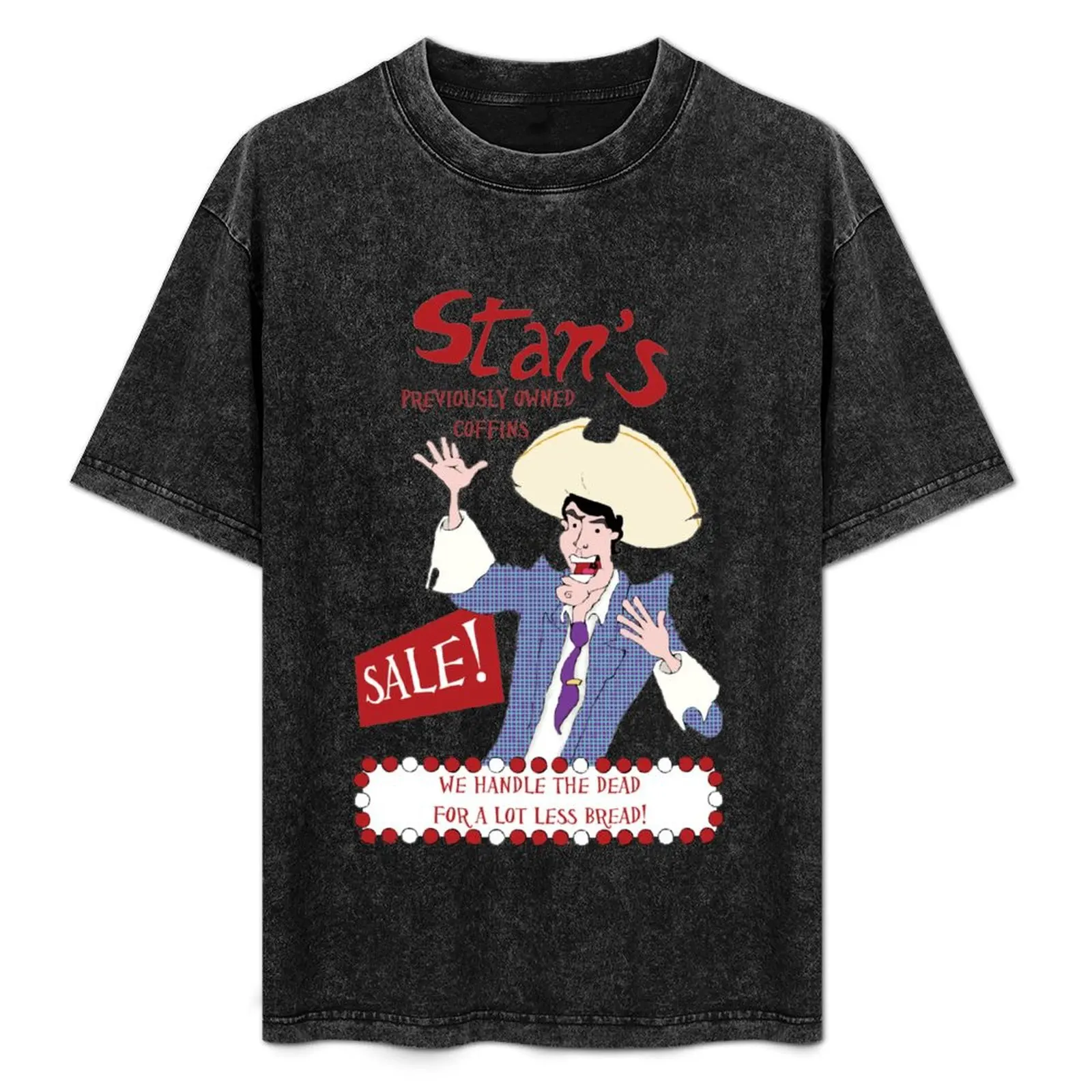 Monkey Island - Stan's coffins T-Shirt vintage t shirts blanks cute clothes mens t shirts pack
Monkey Island - Stan's coffins T-Shirt vintage t shirts blanks cute clothes mens t shirts pack