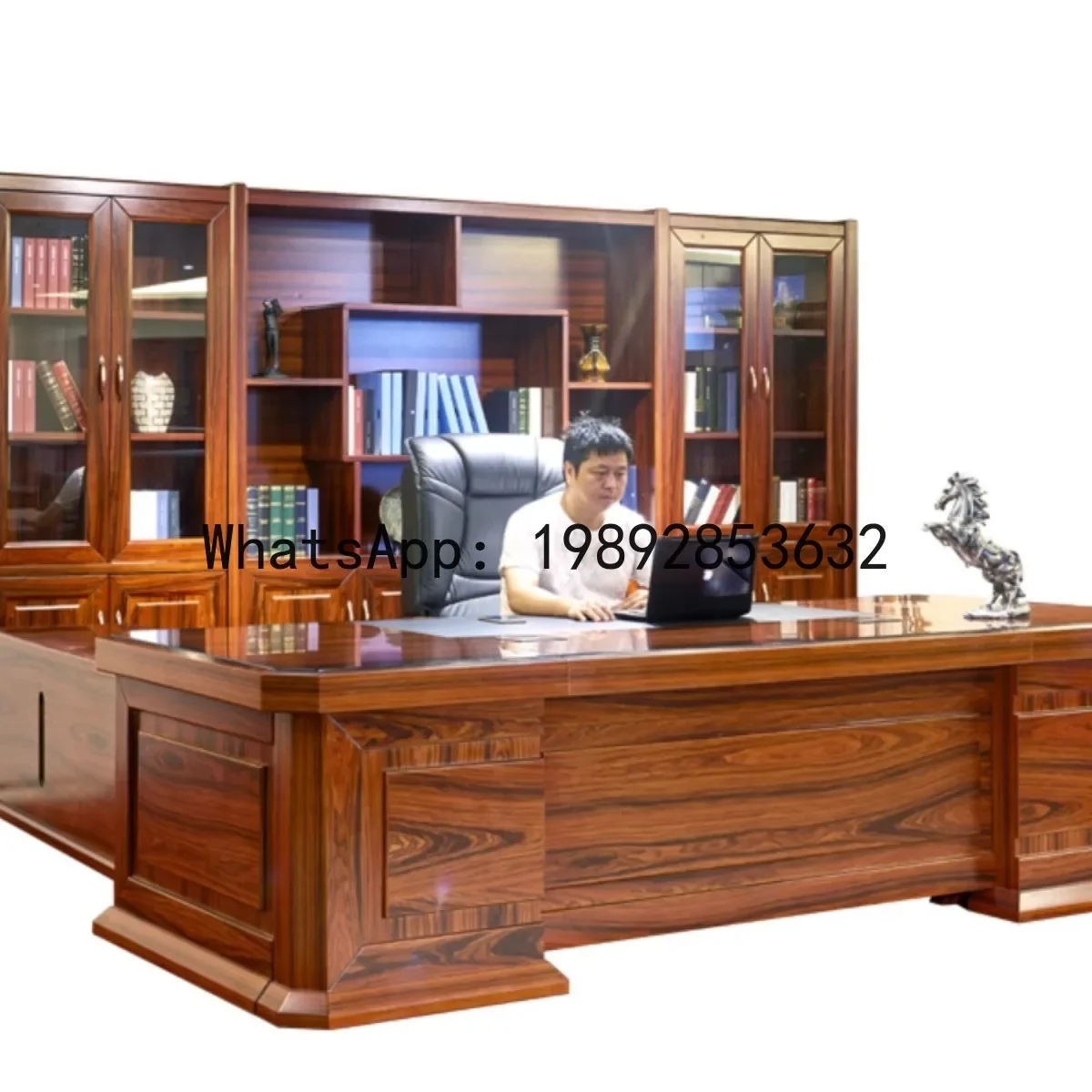 H5.15 boss office desk and chair combination painted solid wood new chinoiserie executive desk single table
H5.15 boss office desk and chair combination painted solid wood new chinoiserie executive desk single table