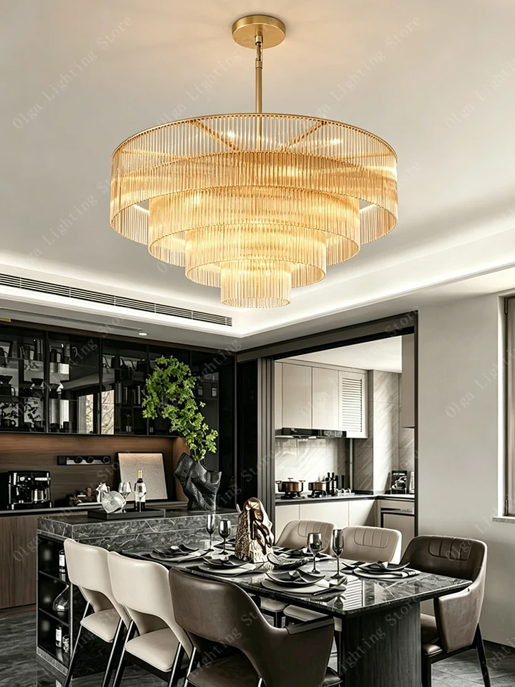 Nordic Luxury Glass Bar Big Ceiling Chandeliers Home Decoration Large Hanging Lamps for Living Room Hotel Lustre Gold
Nordic Luxury Glass Bar Big Ceiling Chandeliers Home Decoration Large Hanging Lamps for Living Room Hotel Lustre Gold