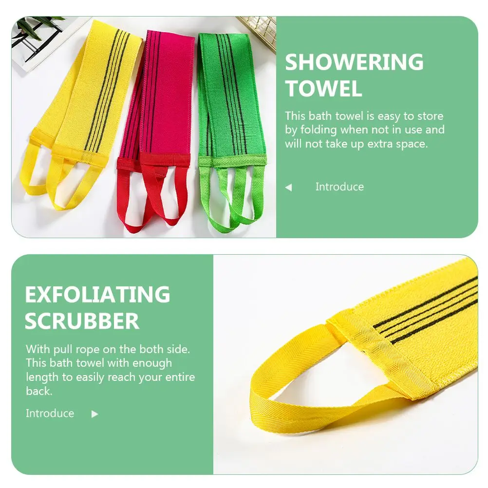 Exfoliating Back Scrubber Bath Towel Mud Rubbing Shower Plant Fibres Long Length Entire Back Random Color Style Bathing
Exfoliating Back Scrubber Bath Towel Mud Rubbing Shower Plant Fibres Long Length Entire Back Random Color Style Bathing