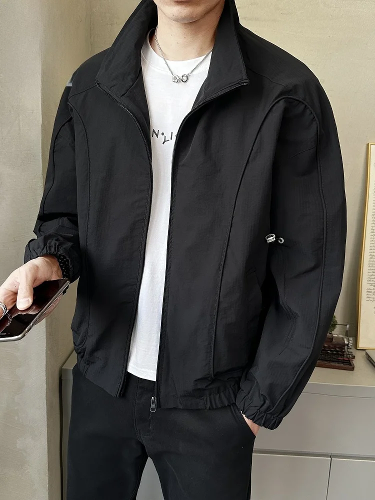 Мужская куртка свободного кроя с молнией, длинными рукавами, молодежная, модная, осенняя, ветрозащитная, однотонная
Мужская куртка свободного кроя с молнией, длинными рукавами, молодежная, модная, осенняя, ветрозащитная, однотонная