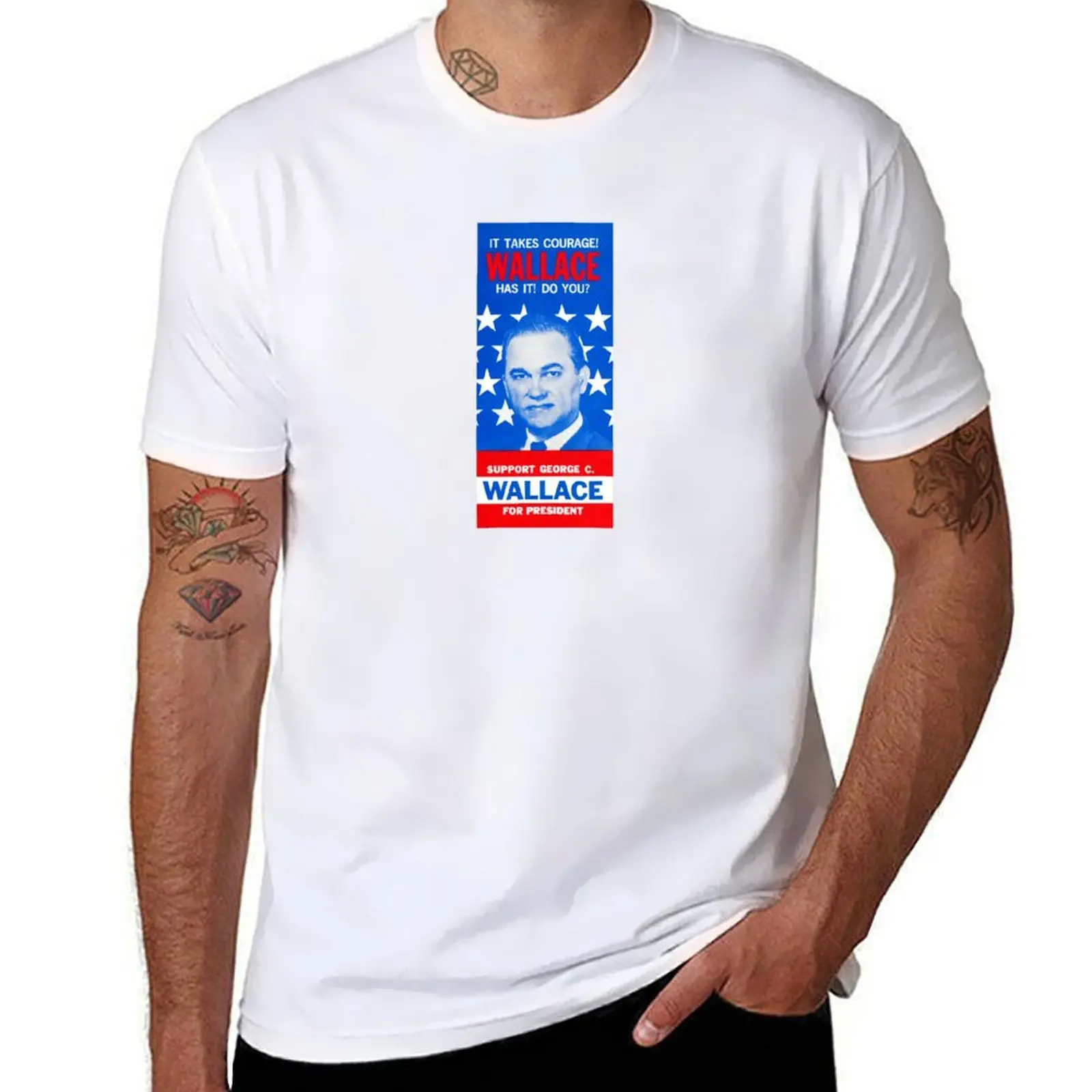 1968 George C. Wallace for President T-Shirt t shirt for man 100 percent cotton cotton tshirt 100% man t shirt summer T-Shirt
1968 George C. Wallace for President T-Shirt t shirt for man 100 percent cotton cotton tshirt 100% man t shirt summer T-Shirt