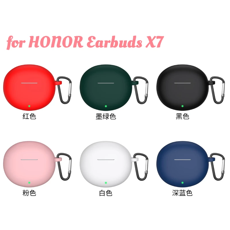 for HONOR Earbuds X7 Soft Silicone Earphone Case Protective Cover with Hook Portable Anti-drop Dustproof Shockproof Sleeve Funda
for HONOR Earbuds X7 Soft Silicone Earphone Case Protective Cover with Hook Portable Anti-drop Dustproof Shockproof Sleeve Funda
