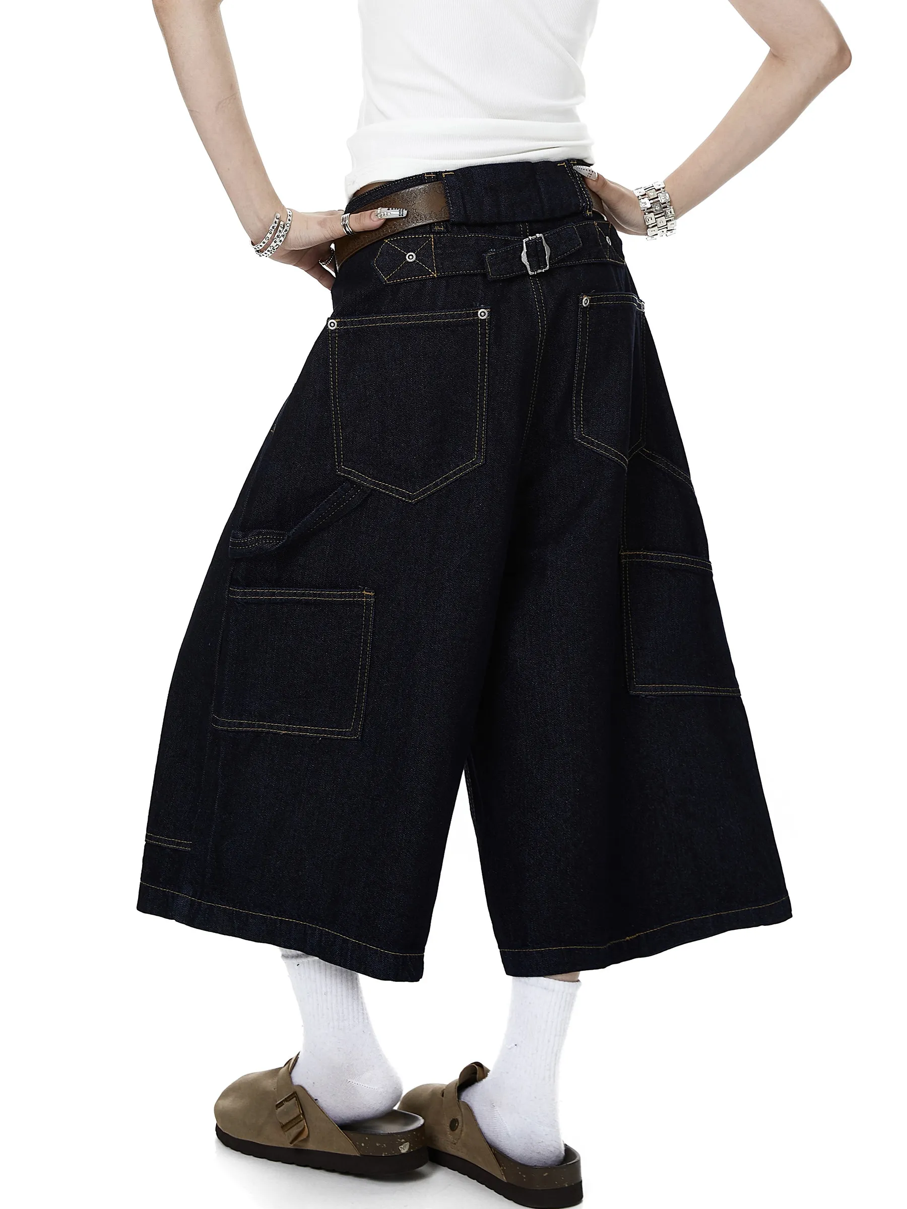 American High Street Deconstructed Button Original Color Jeans Shorts Unisex Multi Pocket Loose Fit Summer Trendy Brand
American High Street Deconstructed Button Original Color Jeans Shorts Unisex Multi Pocket Loose Fit Summer Trendy Brand