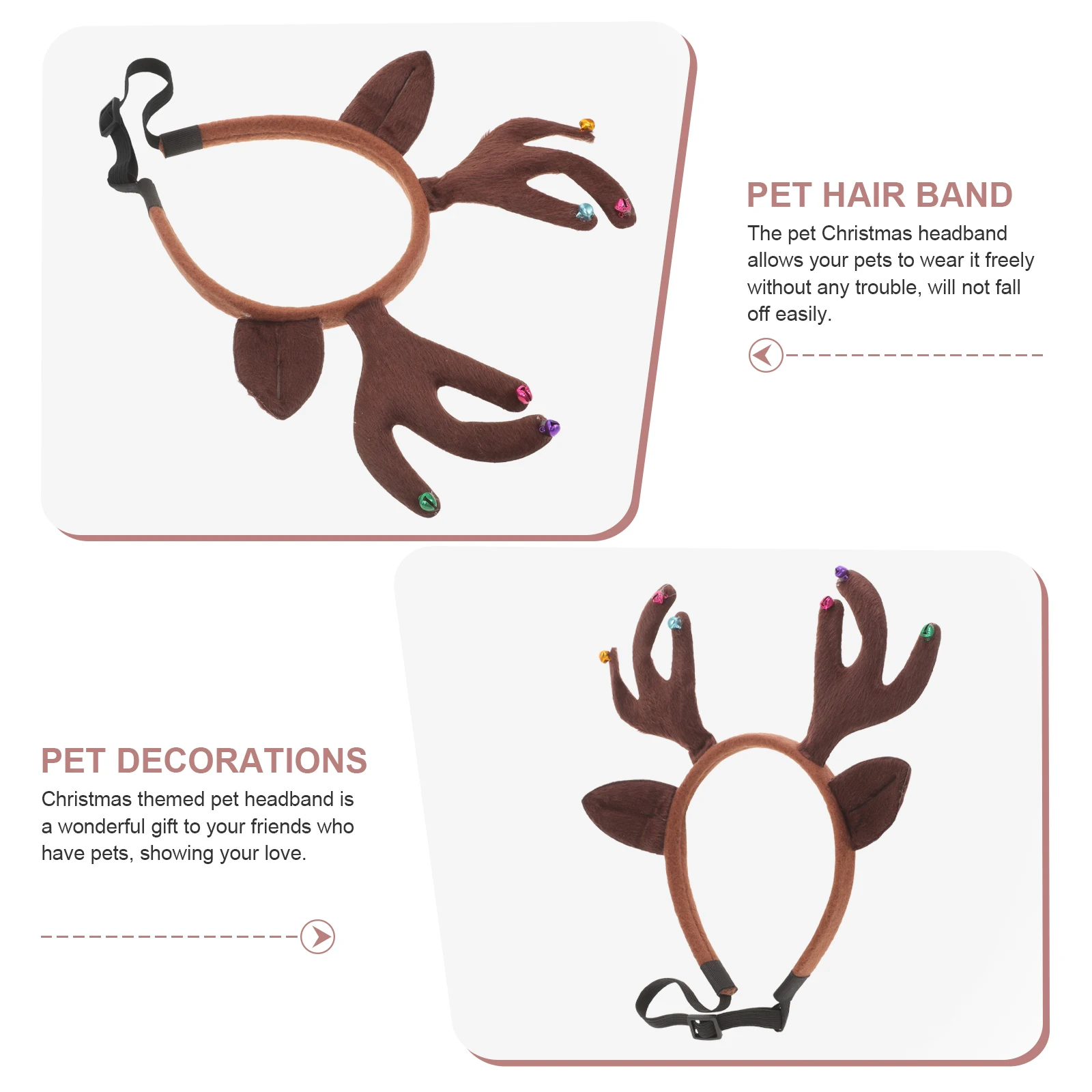 Christmas Pet Headwear Unique Cosplay Headband Durable Reusable Pet Costume Prop for Holiday Celebration Cosplay Headband
Christmas Pet Headwear Unique Cosplay Headband Durable Reusable Pet Costume Prop for Holiday Celebration Cosplay Headband