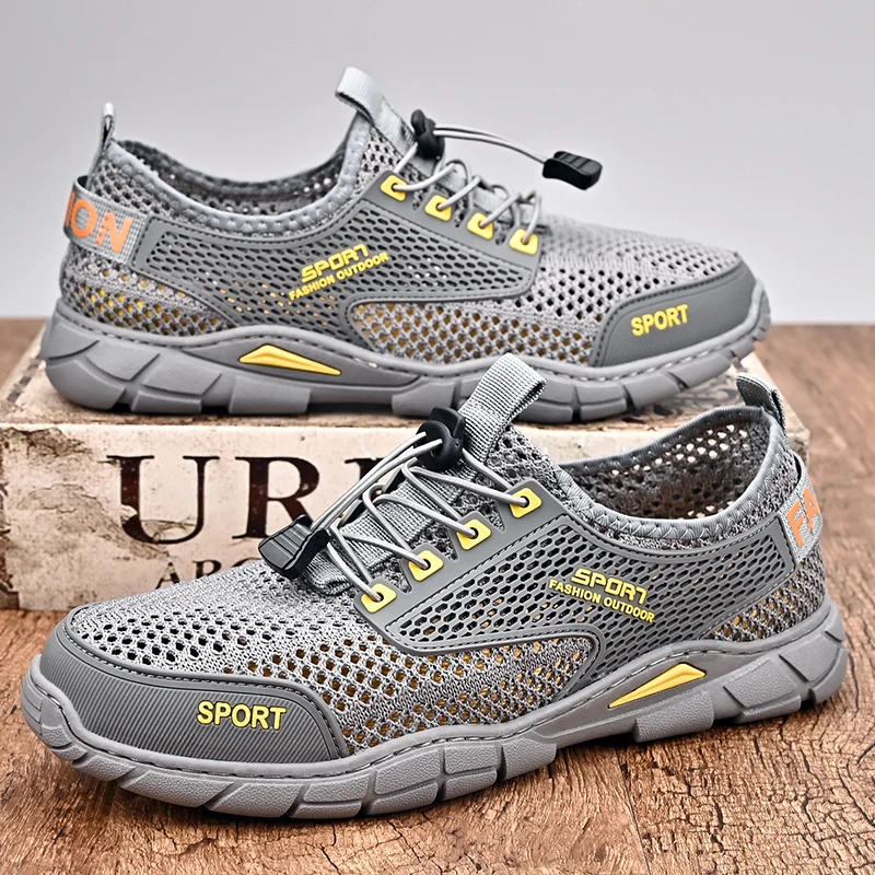 Summer Fashion Mountaineering Breathable Lightweight Anti Slip Shoes Men's Mesh Sports Shoes Outdoor Travel Running Casual Shoes
Summer Fashion Mountaineering Breathable Lightweight Anti Slip Shoes Men's Mesh Sports Shoes Outdoor Travel Running Casual Shoes