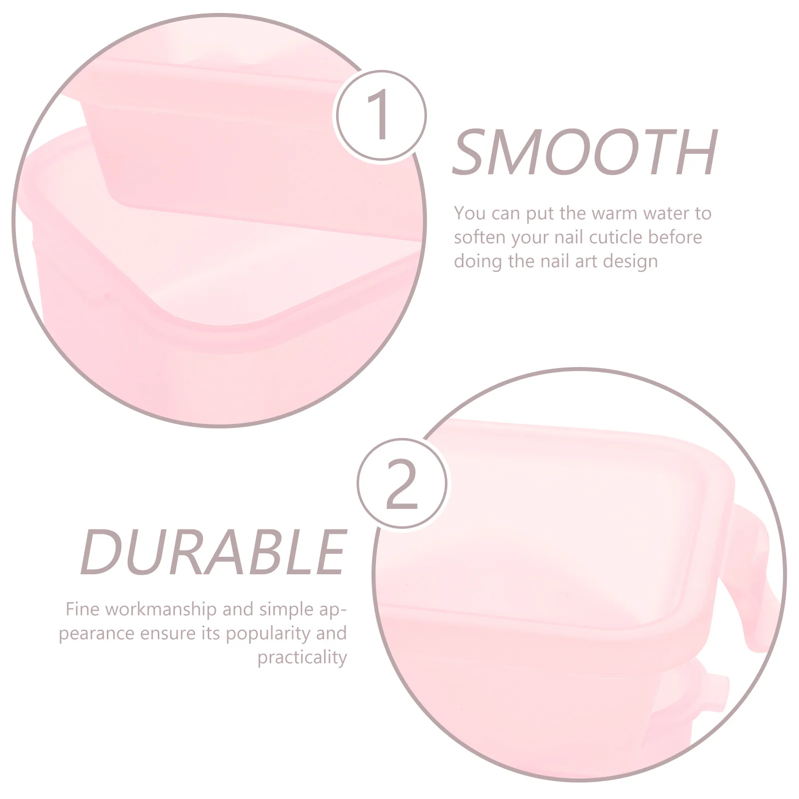 2Pcs Double Layer Manicure Bowl Nail Soak Off Bowl for Home Salon Use Soften Cuticles Polish Remove False Nails Nail Art Tool
2Pcs Double Layer Manicure Bowl Nail Soak Off Bowl for Home Salon Use Soften Cuticles Polish Remove False Nails Nail Art Tool