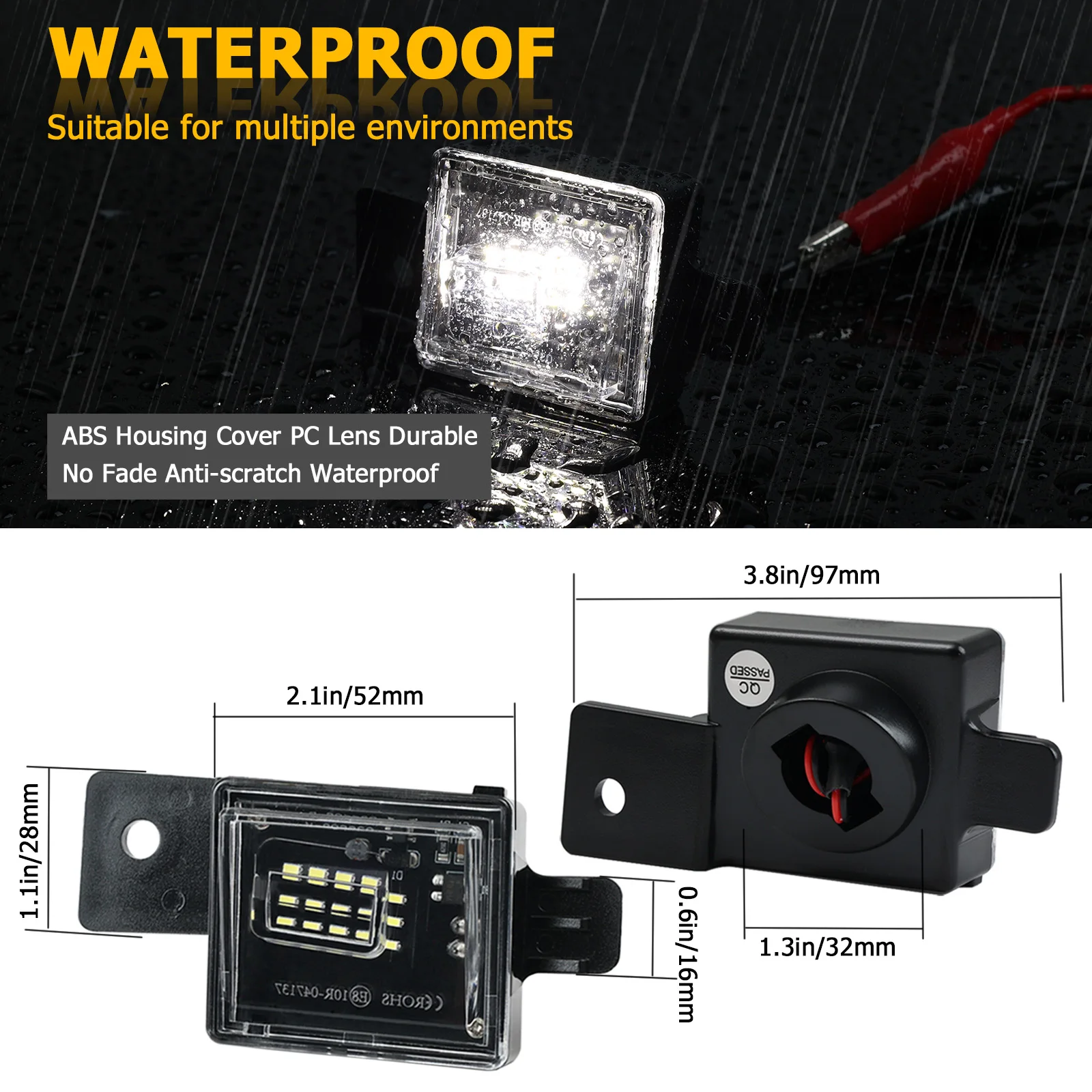 License Number Plate Light For Chevrolet Silverado 1500 2014-2020 2015 2017 GMC Sierra 1500 Limited 2019 LED Truck Light E-mark
License Number Plate Light For Chevrolet Silverado 1500 2014-2020 2015 2017 GMC Sierra 1500 Limited 2019 LED Truck Light E-mark