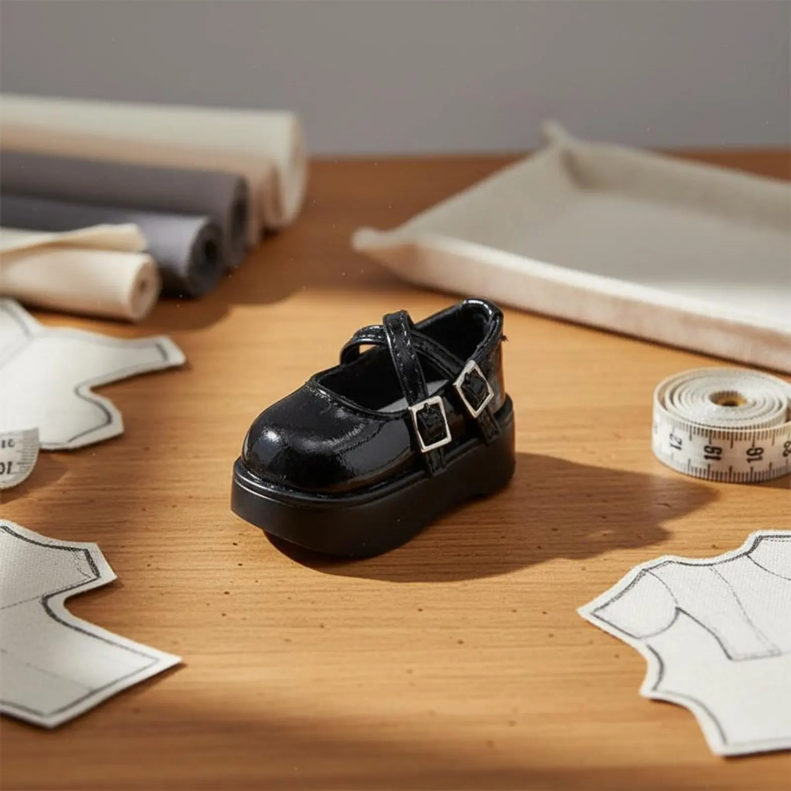 BJD Doll Shoe Realistic 1/4 Scale Doll Shoes Miniature Dress Shoe Strap Design Toy Accessory Glossy Finish
BJD Doll Shoe Realistic 1/4 Scale Doll Shoes Miniature Dress Shoe Strap Design Toy Accessory Glossy Finish