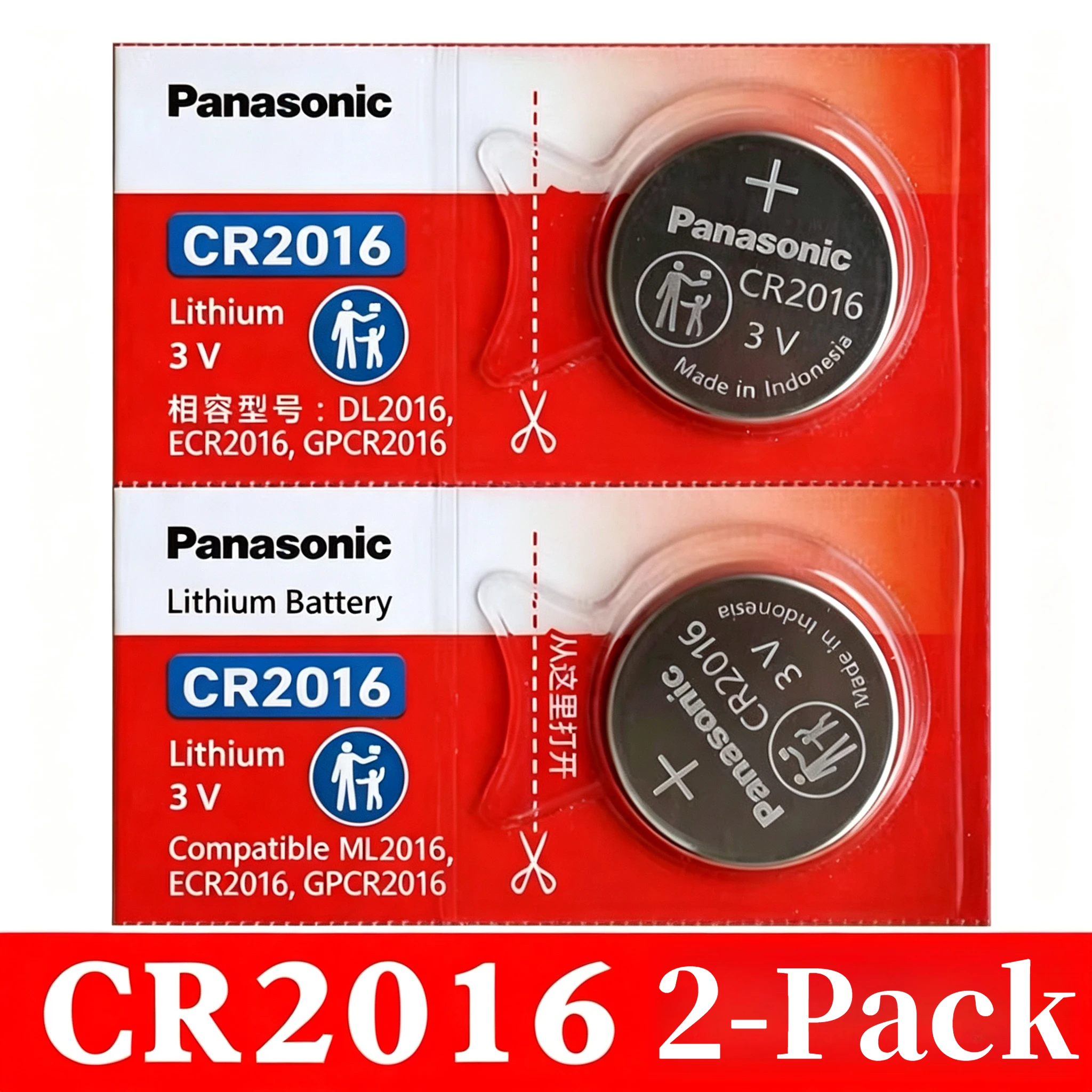 2-10pcs 100% Original Panasonic CR2016 3V Lithium Battery for Watch Calculator Remote Control Toys Button Coins Cell
2-10pcs 100% Original Panasonic CR2016 3V Lithium Battery for Watch Calculator Remote Control Toys Button Coins Cell