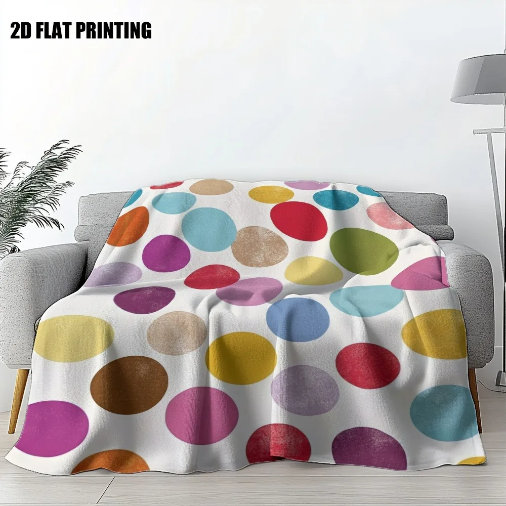 Vibrant Colorful Polka Dot Throw Blanket - Playful Retro Pattern Soft Blanket for Sofa Bed
Vibrant Colorful Polka Dot Throw Blanket - Playful Retro Pattern Soft Blanket for Sofa Bed