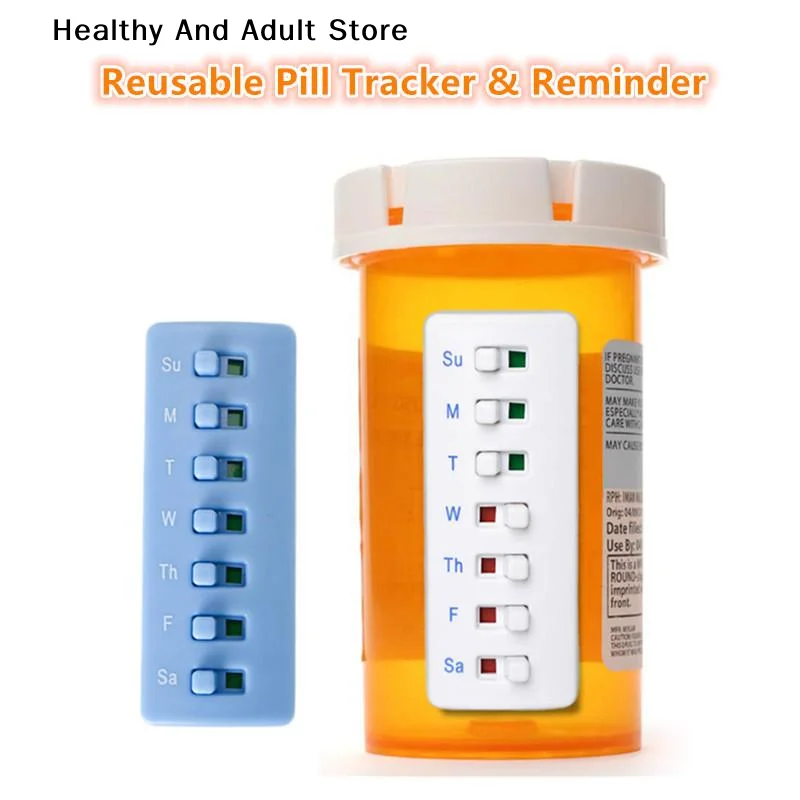 Многоразовый органайзер для таблеток и система напоминаний с цветовой кодировкой, крепится к бутылкам с витаминами, трекер расписания приема лекарств
Многоразовый органайзер для таблеток и система напоминаний с цветовой кодировкой, крепится к бутылкам с витаминами, трекер расписания приема лекарств