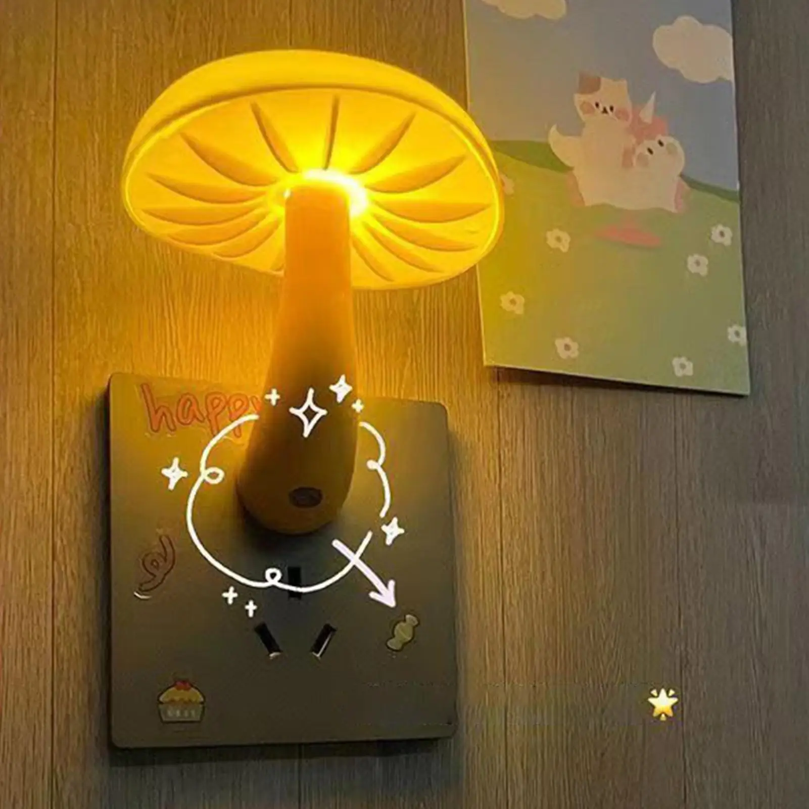 Mushroom Night Light LED Sensor Plug In Automatic Decoration Small Mushroom Light For Kids Bedroom Bathroom House Bedside Desk
Mushroom Night Light LED Sensor Plug In Automatic Decoration Small Mushroom Light For Kids Bedroom Bathroom House Bedside Desk