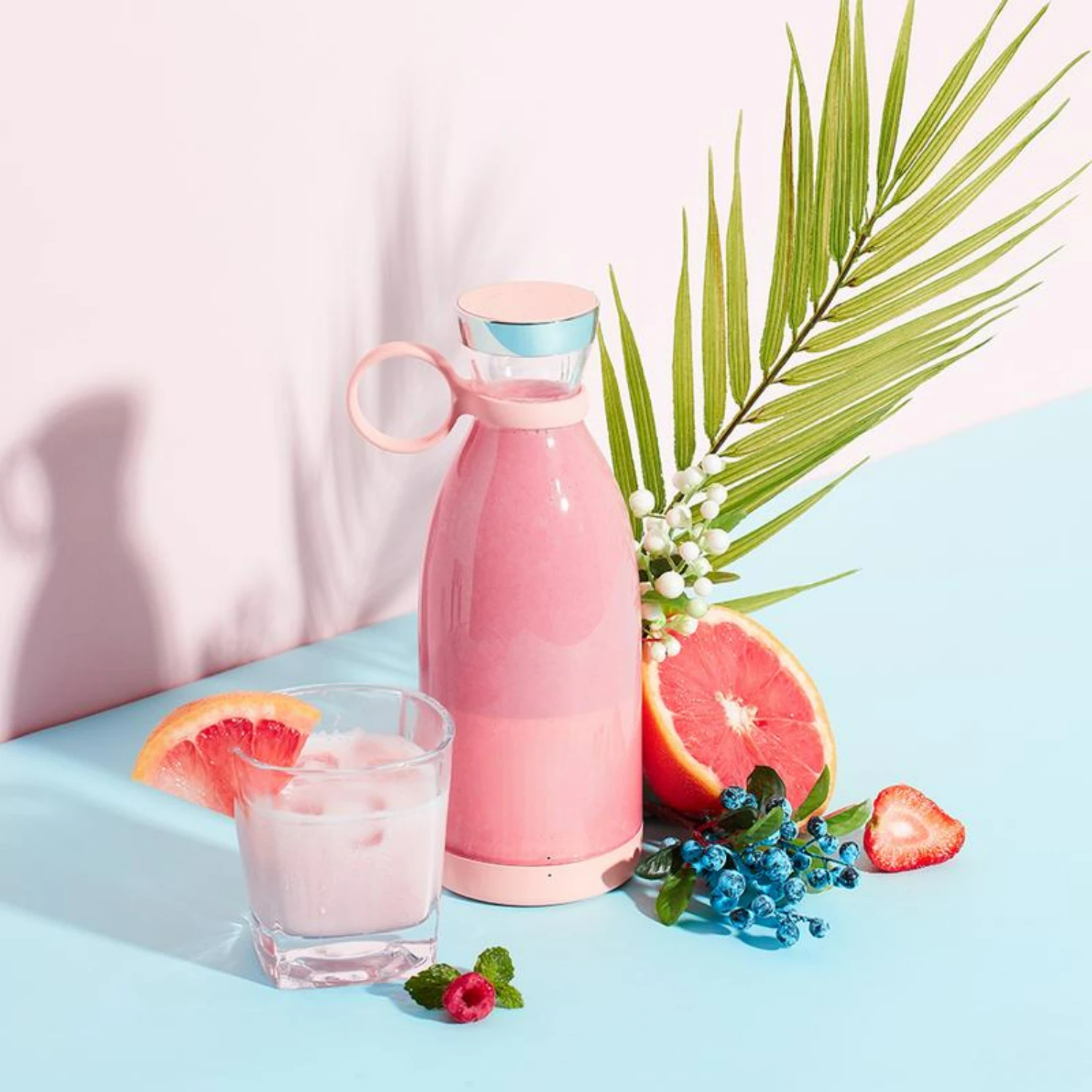 Compact, Portable and Rechargeable Mini Juicer Blender - Healthy and Fresh Personal Size Blender for Making Shakes and Smoothies
Compact, Portable and Rechargeable Mini Juicer Blender - Healthy and Fresh Personal Size Blender for Making Shakes and Smoothies