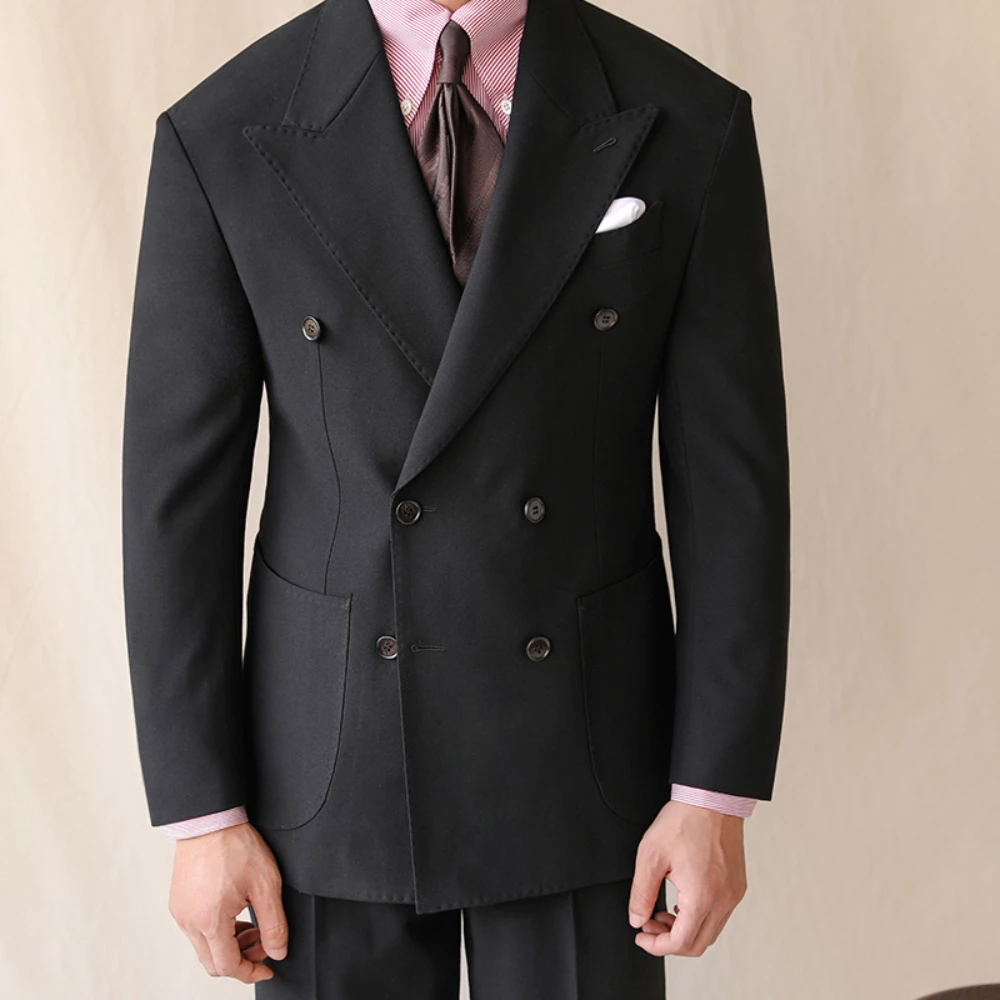 British Style Men's Suit New Fashion Casual Business Double breasted Casual Wedding Dress Banquet Tailcoat 2Piece Jacket Pants
British Style Men's Suit New Fashion Casual Business Double breasted Casual Wedding Dress Banquet Tailcoat 2Piece Jacket Pants