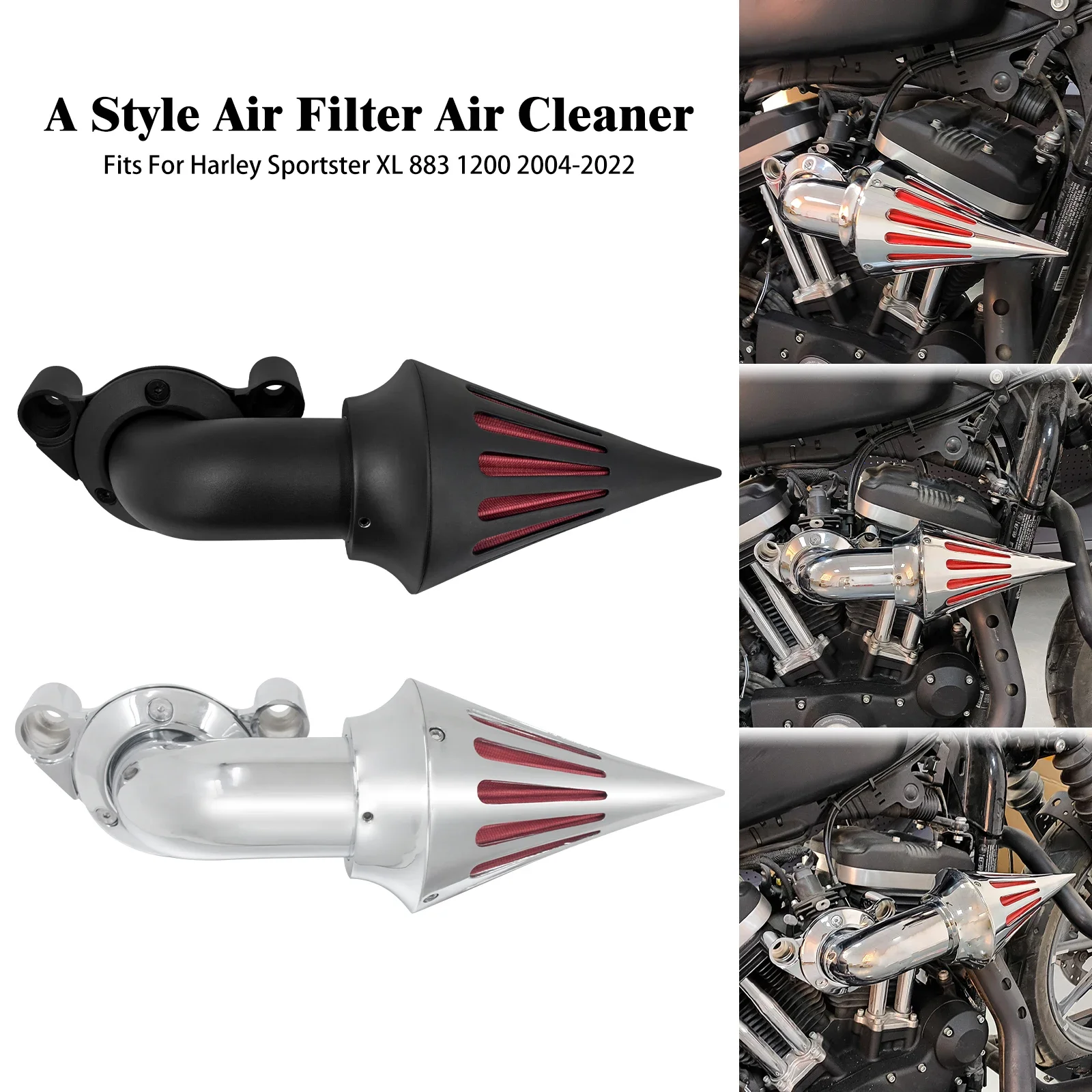 Motorcycle Spike Air Cleaner Intake Filter Kits For Harley Sportster XL 48 72 883 1200 Iron Forty Eight Nightster 2004-2022 2021
Motorcycle Spike Air Cleaner Intake Filter Kits For Harley Sportster XL 48 72 883 1200 Iron Forty Eight Nightster 2004-2022 2021