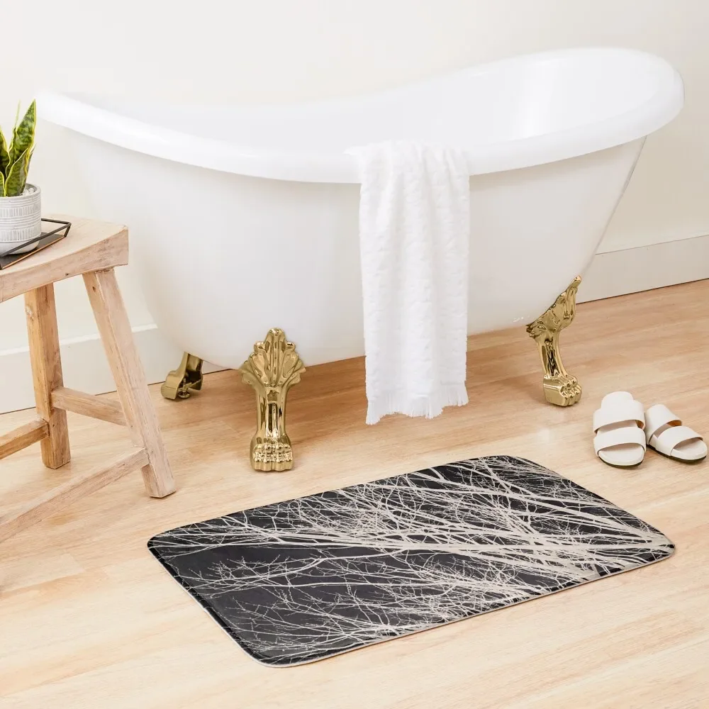 Black & Beige Silhouette of Bare Tree Branches Bath Mat Room Carpet Kitchens Mat
Black & Beige Silhouette of Bare Tree Branches Bath Mat Room Carpet Kitchens Mat