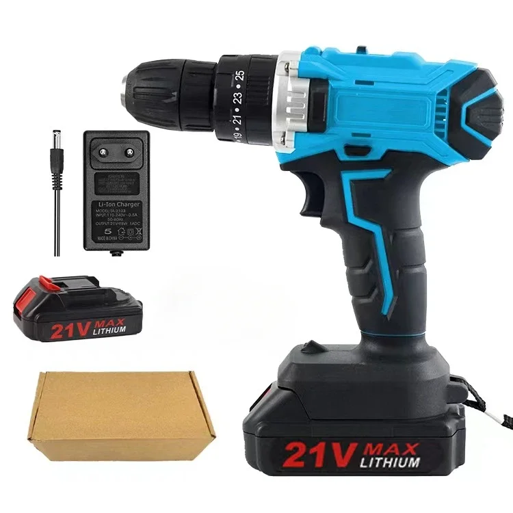 21V High power household electric hand drill multifunctional impact drill set rechargeable electric drill lifting
21V High power household electric hand drill multifunctional impact drill set rechargeable electric drill lifting