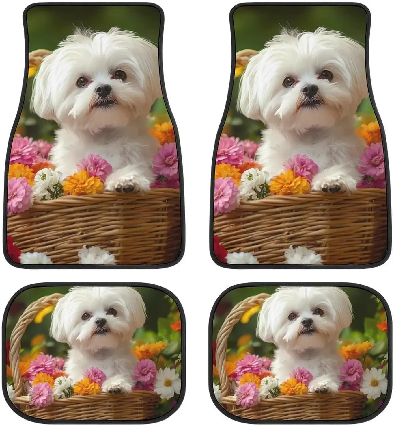 Ши-тцу собака цветочная корзина 4 шт. автомобильные коврики передние и задние ковры универсальные подходят для украшения интерьера автомобиля
Ши-тцу собака цветочная корзина 4 шт. автомобильные коврики передние и задние ковры универсальные подходят для украшения интерьера автомобиля