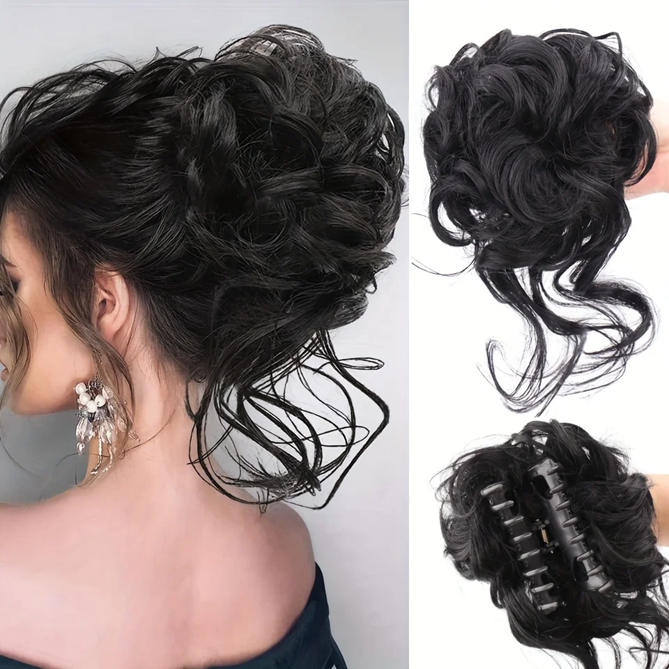 synthetic Claw Clip Messy Bun for Women Messy Wavy Curly Hair Bun Extensions Tousled Updo Bun Hair Clip in Synthetic Hair Bun
synthetic Claw Clip Messy Bun for Women Messy Wavy Curly Hair Bun Extensions Tousled Updo Bun Hair Clip in Synthetic Hair Bun
