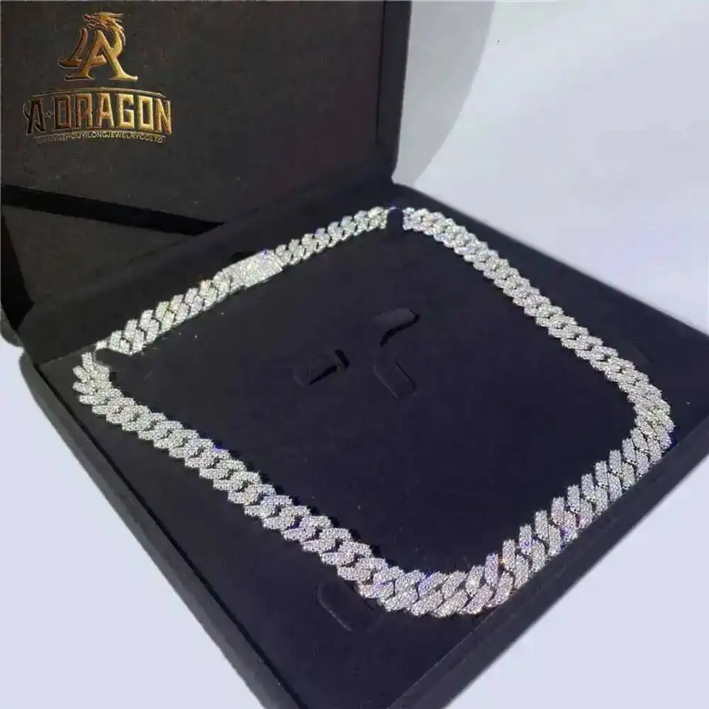 Factory Custom Hip Hop Thick 19mm 20mm 22mm Vvs Moissanite Diamond Cuban Link Chain Men 925 Silver Iced Out Cuban
Factory Custom Hip Hop Thick 19mm 20mm 22mm Vvs Moissanite Diamond Cuban Link Chain Men 925 Silver Iced Out Cuban