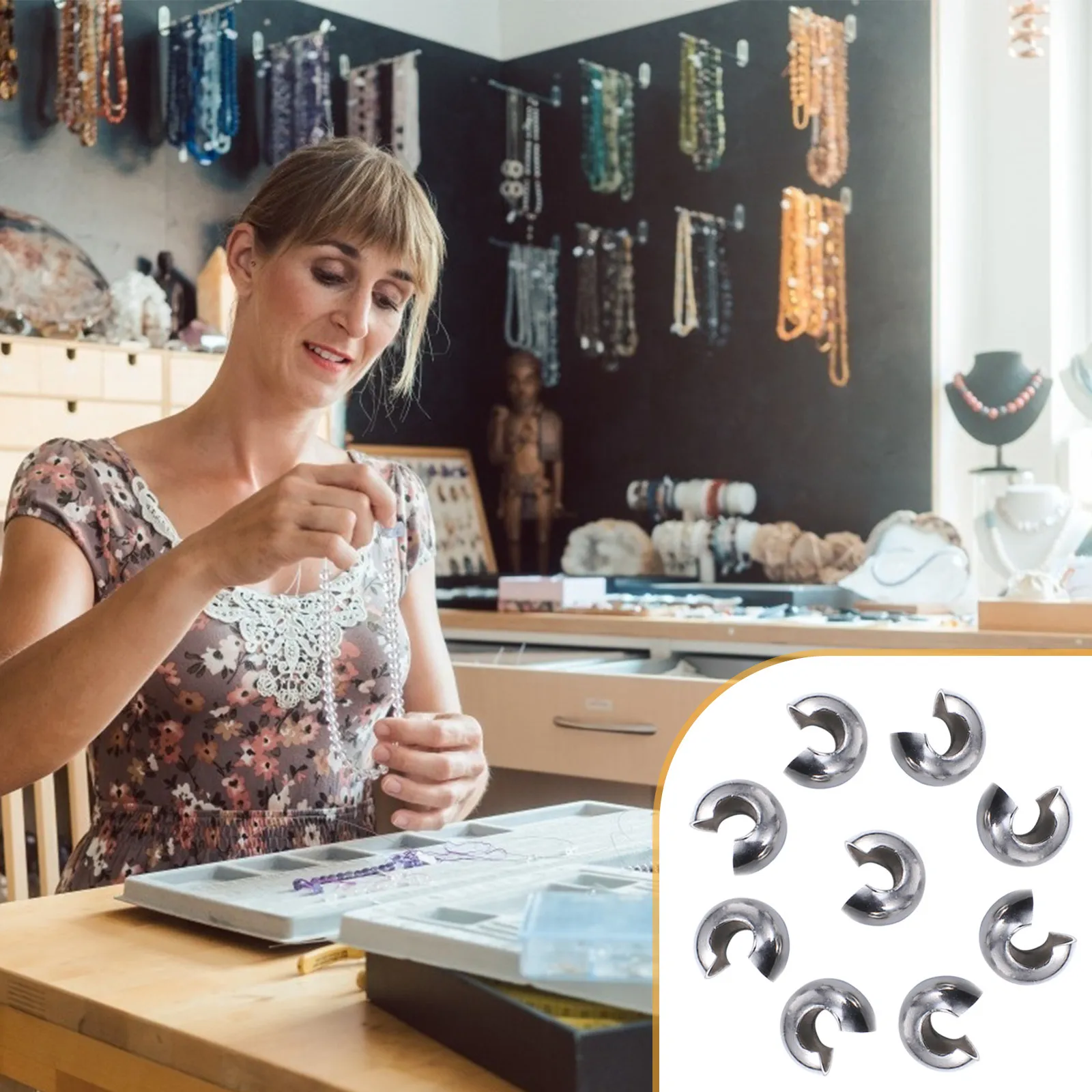 200Pcs Stainless Steel Bracelet Buckles Hook Clasps for DIY Jewelry Craft Necklace Making Rust Resistant Fade Proof Jewelry
200Pcs Stainless Steel Bracelet Buckles Hook Clasps for DIY Jewelry Craft Necklace Making Rust Resistant Fade Proof Jewelry