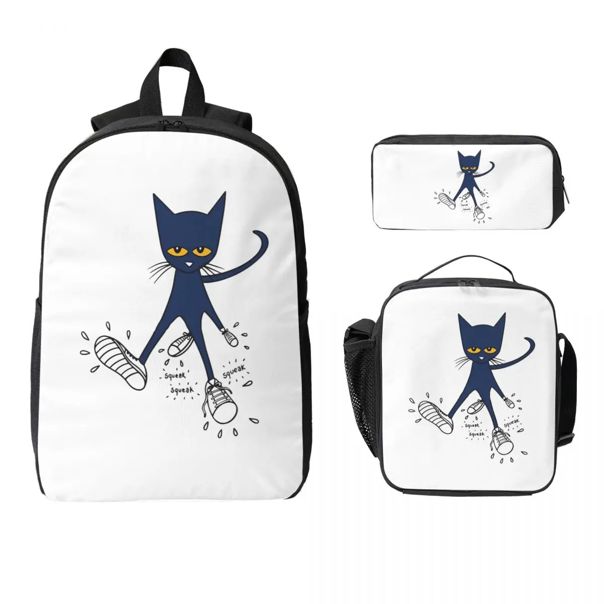Pete The Cat Backpack Student Boys Girls BookBag School Bag Computer Shoulder Bags 3ps Insulated Lunch Bag Pencil Case
Pete The Cat Backpack Student Boys Girls BookBag School Bag Computer Shoulder Bags 3ps Insulated Lunch Bag Pencil Case