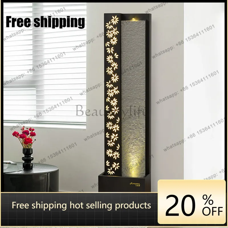 Flow ornament Modern light luxury floor-to-ceiling water curtain wall decoration can shine
Flow ornament Modern light luxury floor-to-ceiling water curtain wall decoration can shine
